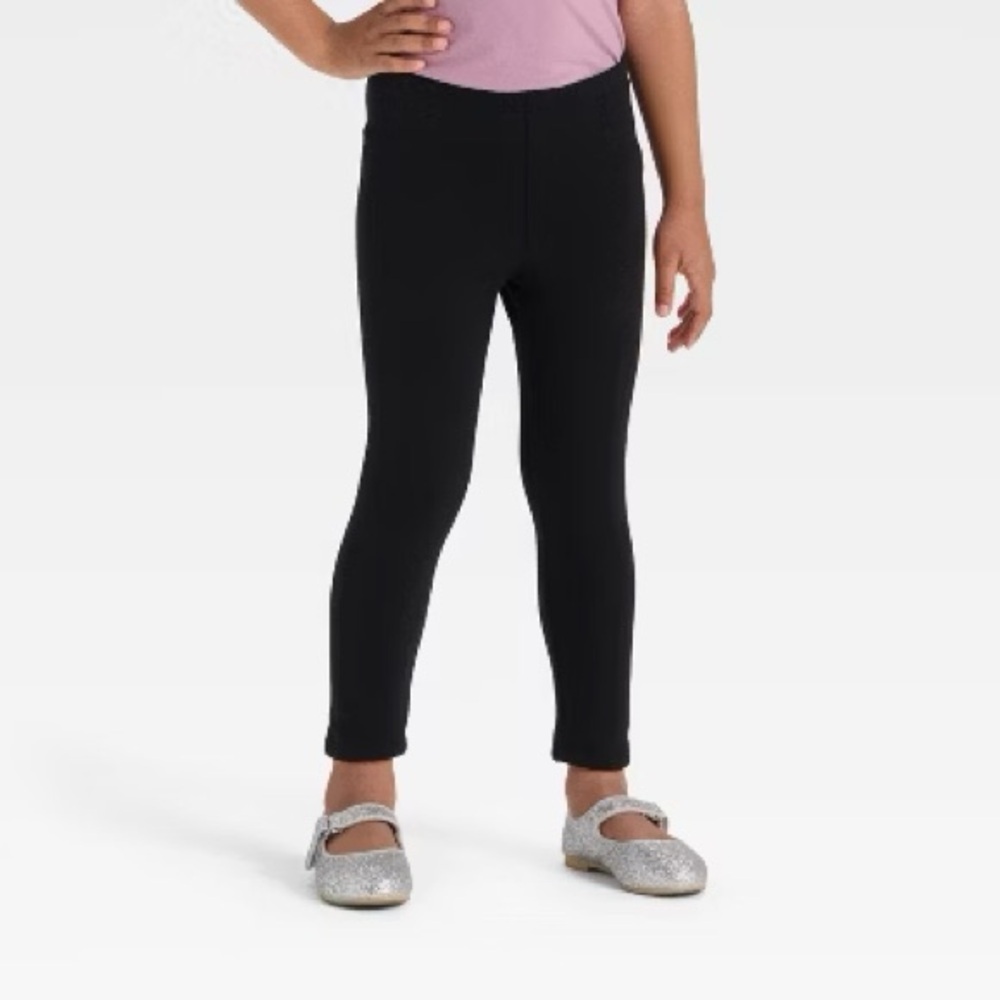2 Pairs, Grayson Mini Kids Black Leggings, 5T